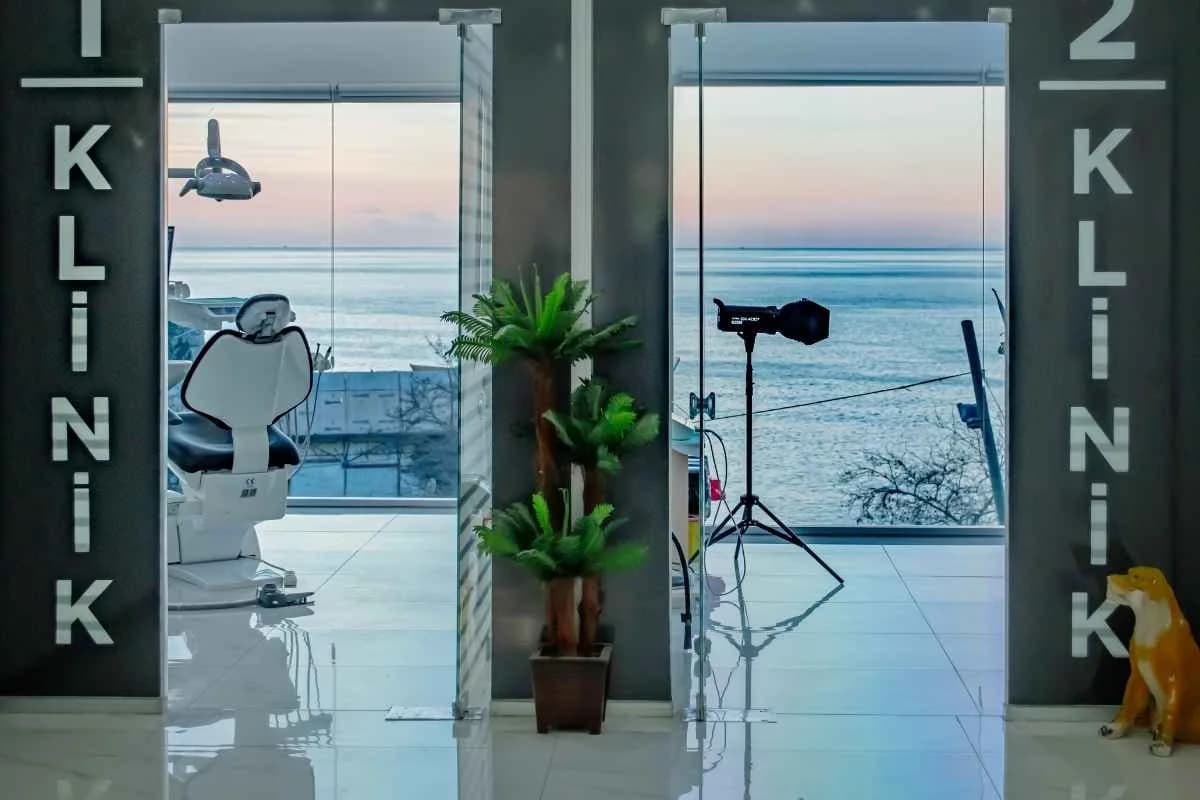 Clinic corridor with sea view – Dent KM clinic